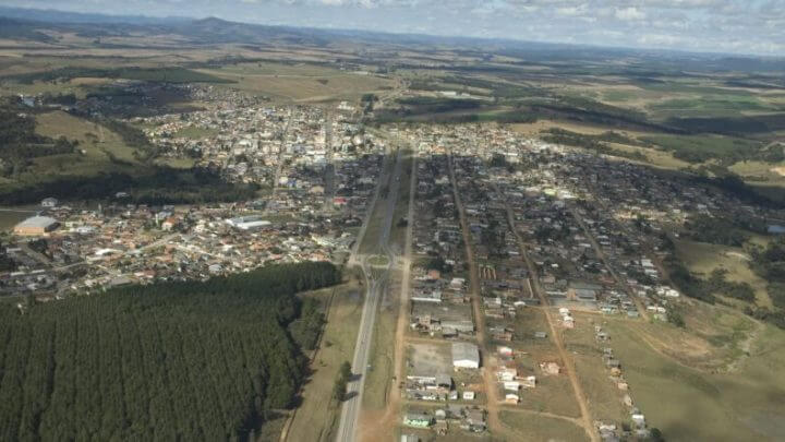 Imagem aérea de Correia Pinto