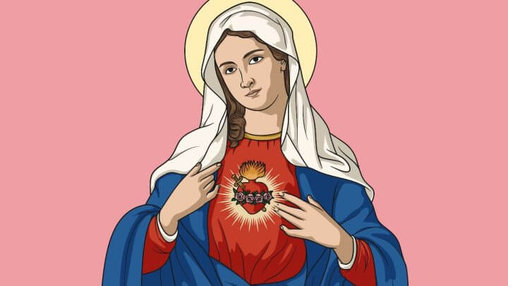 Ilustração de Nossa Senhora das Dores