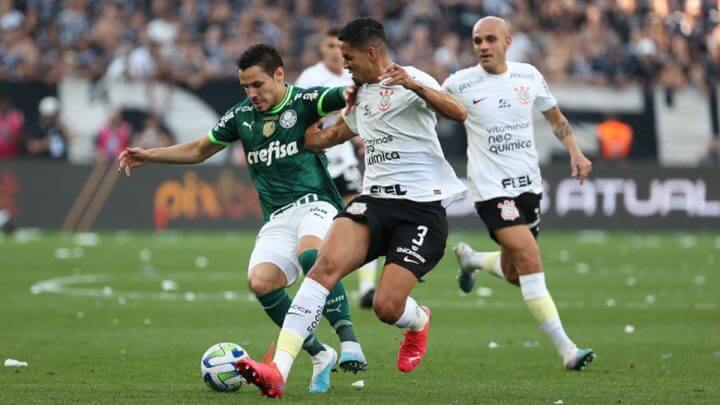 Palmeiras e Corinthians ficaram apenas no empate neste domingo (3) (Foto: Cesar Greco/Palmeiras)