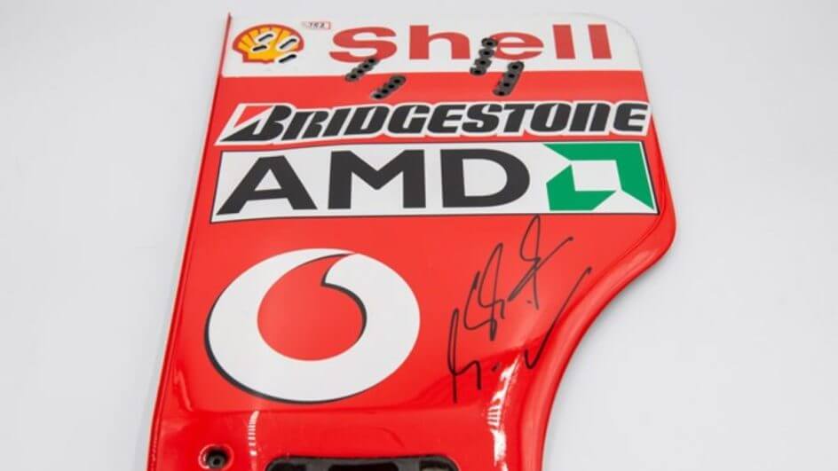 Peças de Schumacher são leiloadas (RM Sotheby´s/Reprodução)