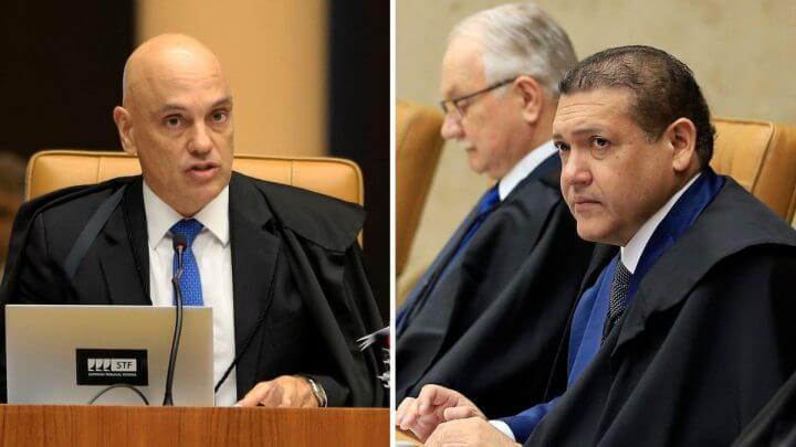 Moraes e Nunes Marques divergiram sobre condenação e pena do primeiro réu dos atos golpistas