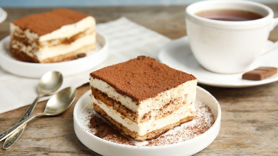 Porção individual de tiramisù