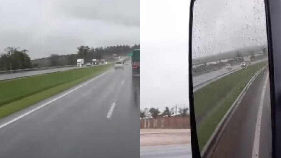 VÍDEO Idoso de 80 anos é detido após dirigir por 20 km na contramão da BR-101 em SC