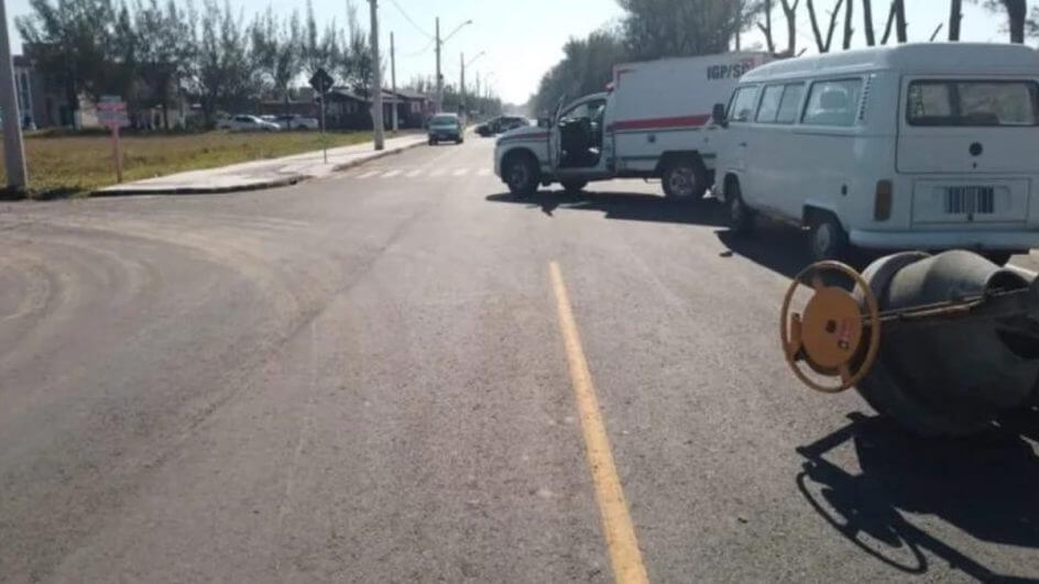 Ciclista não resistiu aos ferimentos e morreu no local