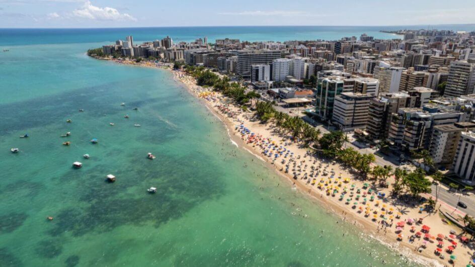 Vista aérea de Maceió, Alagoas