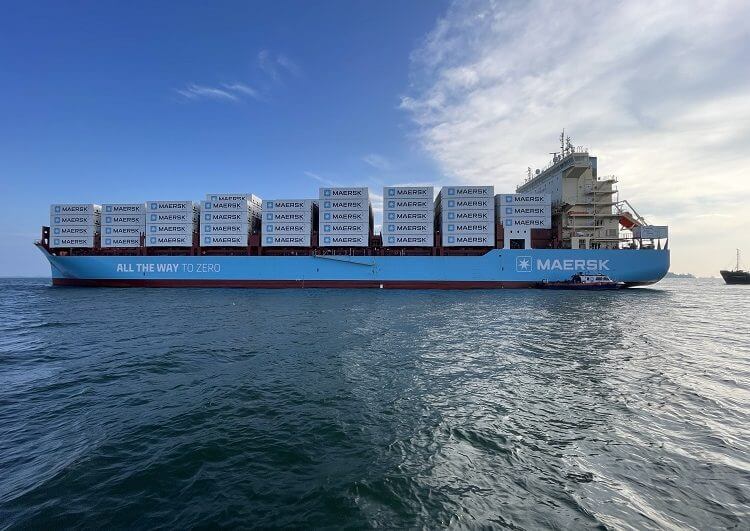 Navio movido a metanol verde