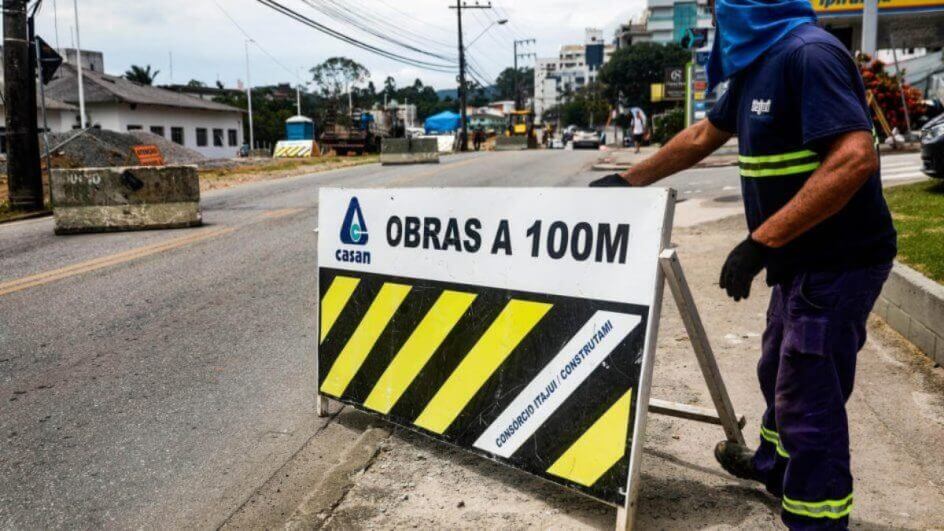Obras na Edu Vieira deixam trânsito em faixa única neste final de semana; veja alternativas