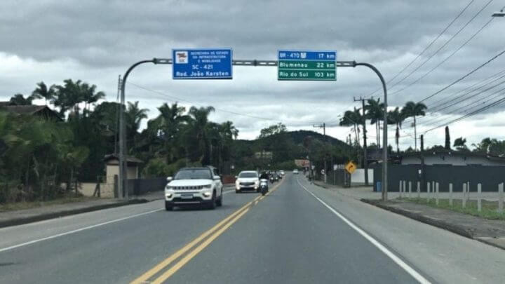 Rodovia onde acidente aconteceu liga Pomerode a Blumenau