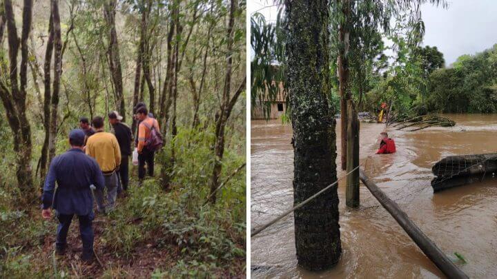 Adolescente fica ilhado enquanto dava comida para animais e força-tarefa é montada para resgate em SC