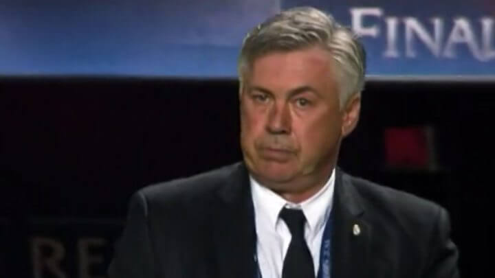 Carlo Ancelotti, atualmente, é o técnico do Real Madrid, mas cotado para assumir a seleção brasileira (Foto: Real Madrid/Reprodução)