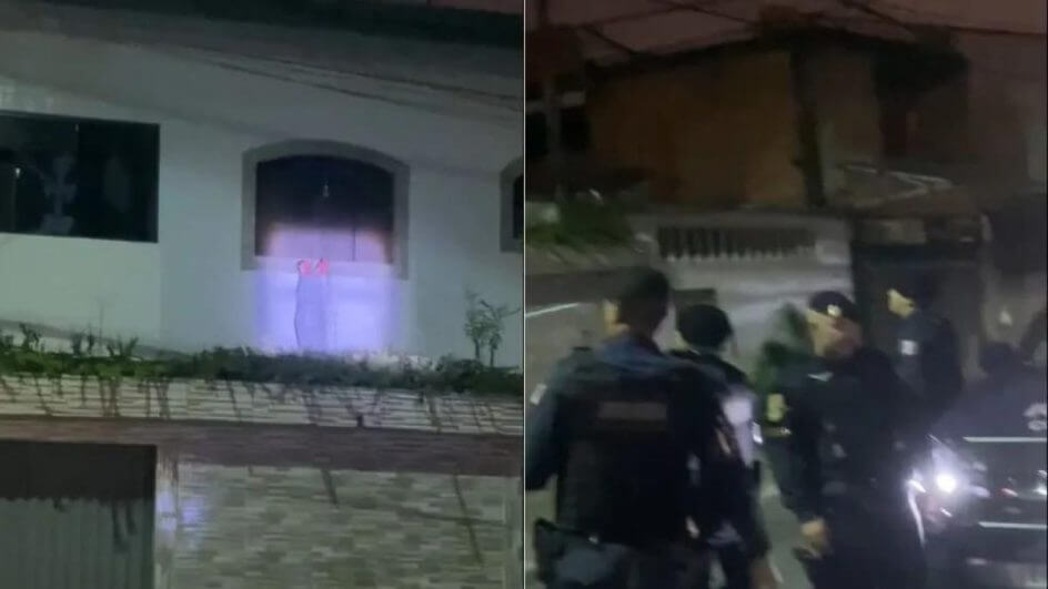 Boneco usado como decoração de Halloween assusta moradores