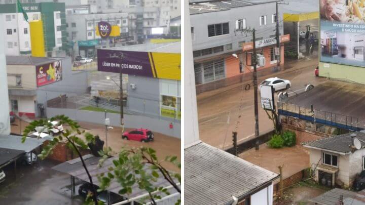 Escola do Oeste de SC cancelam aula devido aos estragos causados pela chuva