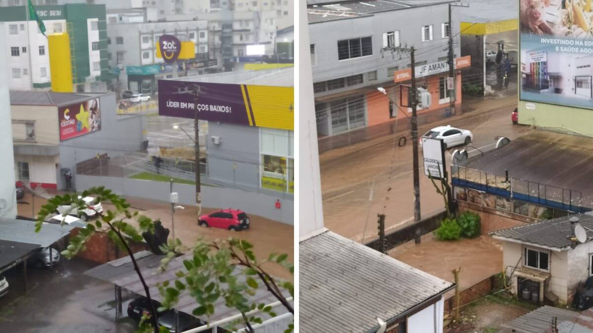 Escola do Oeste de SC cancelam aula devido aos estragos causados pela chuva