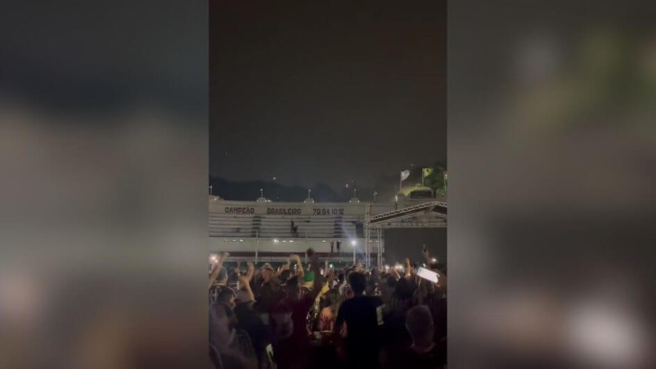 Falta de energia na Larajeiras (Foto: Twitter/@goleada_info/Reprodução)