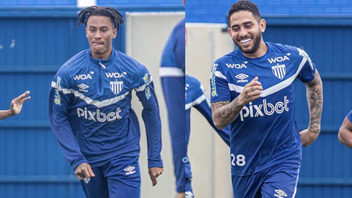 Felipinho e Leandro Carvalho são duas boas opções para a vaga de Pottker (Foto: divulgação/ Avaí FC)
