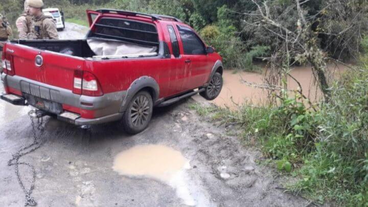 Fiat Strada da vítima foi encontrada no sábado, também em localidade de Bom Retiro, na Serra de SC