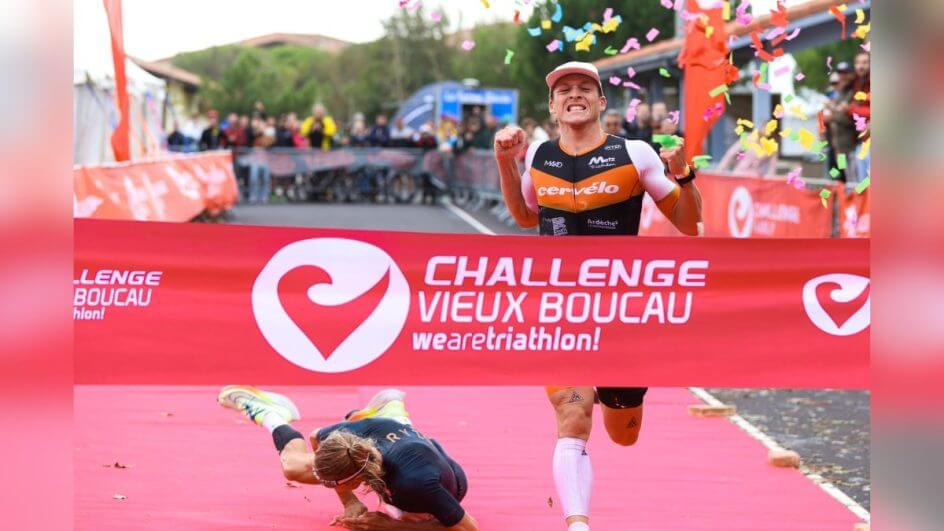 Mathis Margirier e Mika Noodt dividiram drama no final da competição (Foto: Reprodução/X/@ChallengeFamily)