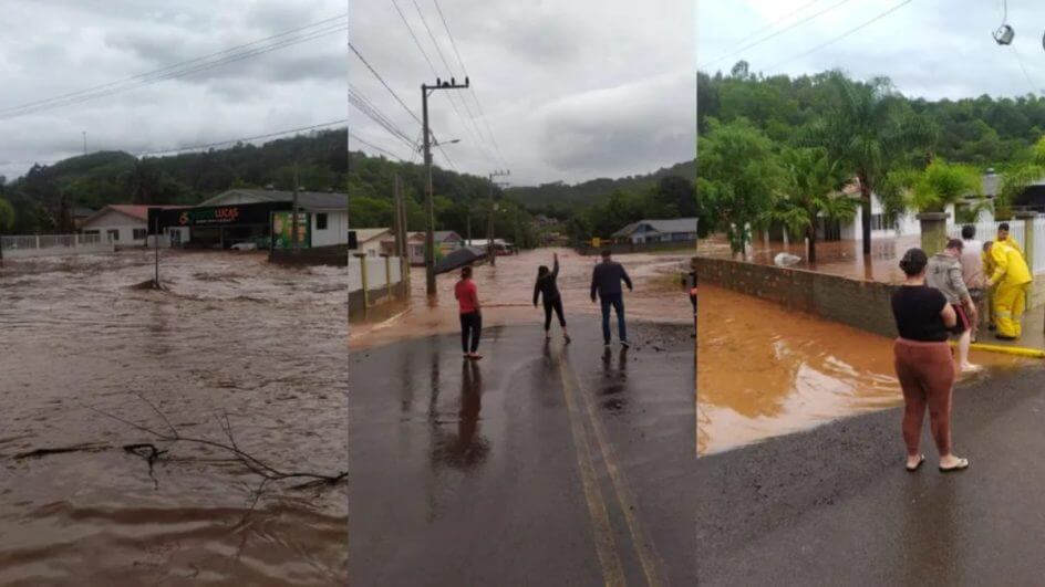 Inmet emite alerta de chuva intensa e ventos de até 100 kmh em SC nesta quarta-feira