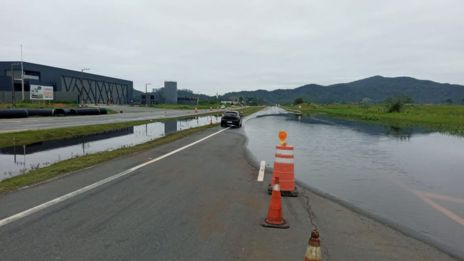 Rodovias interditadas em SC