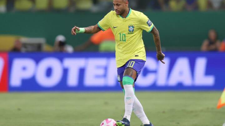 Neymar. Brasil x Venezuela em Cuiabá pelas Eliminatórias 2026. Foto:Vitor Silva/CBF