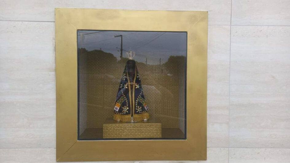 Imagem foi roubada no mês que celebra Nossa Senhora de Aparecida no Brasil