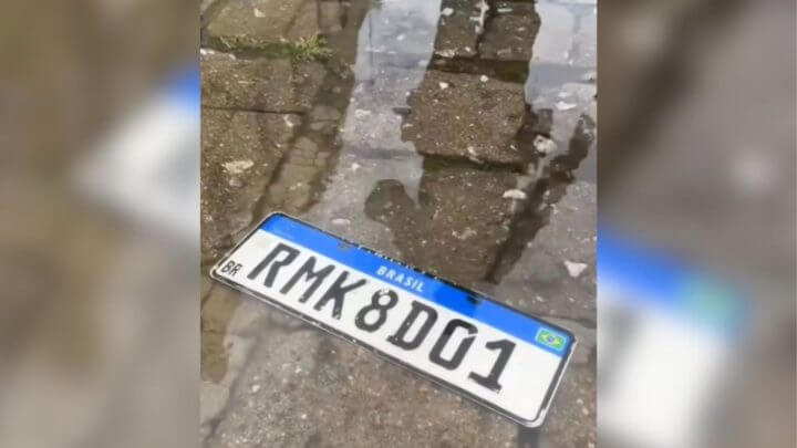 Perdeu placa de veículo durante tempestade? Saiba como recuperar item