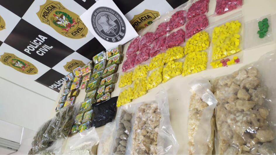 SC bate recorde na apreensão de ecstasy em 2023