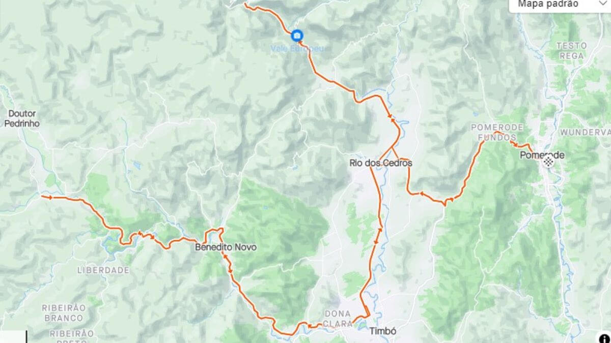Trajeto Granfondo (Foto: Gran Fondo, divulgação)
