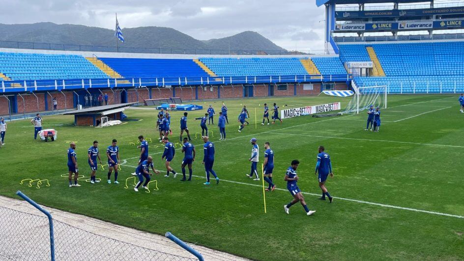 Treino físico do Avaí