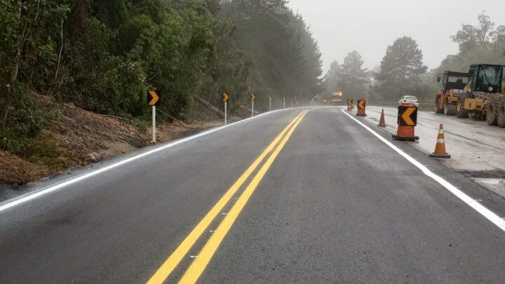 Veja a situação das rodovias de SC nesta segunda após estragos causados pelas chuvas