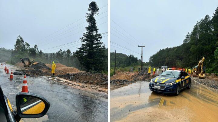 Veja quais rodovias foram liberadas e quais continuam interditadas no Estado  