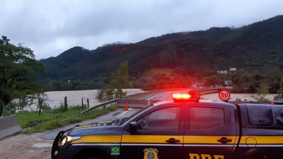 Número de acidentes em rodovias federais de SC