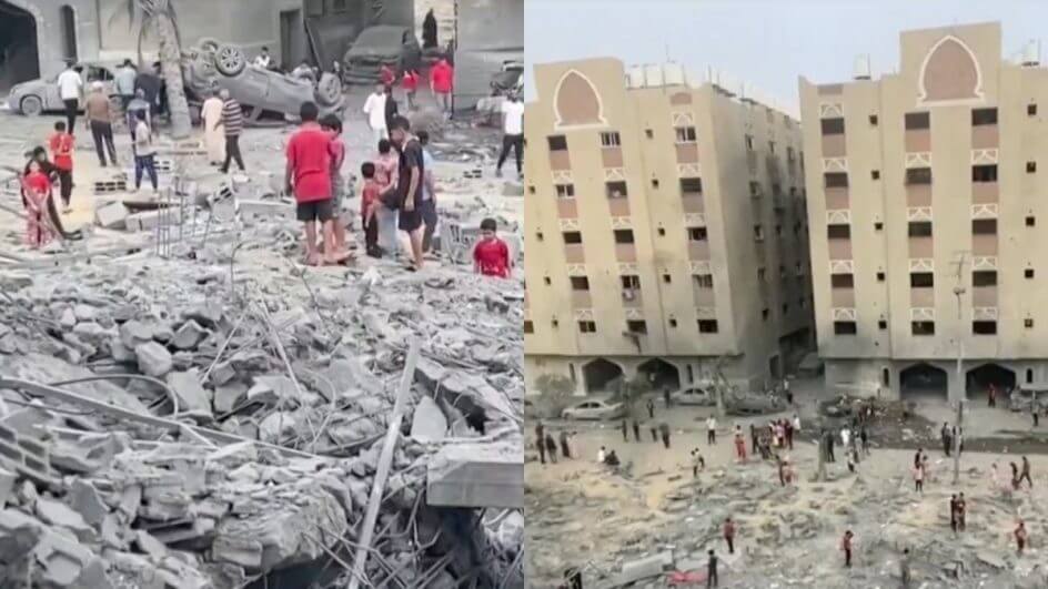 Israel realizou uma série de ataques aéreos na Faixa de Gaza nesta segunda (23)