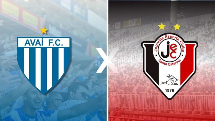 avai x joinville pela copa santa catarina