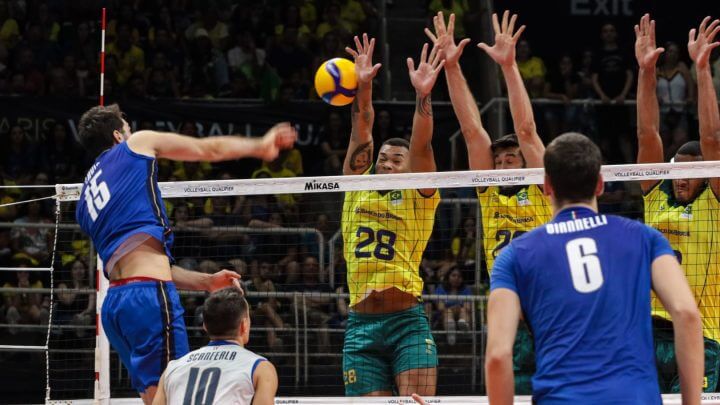 Brasil x Itália pelo Pré-Olímpico de Vôlei Masculino