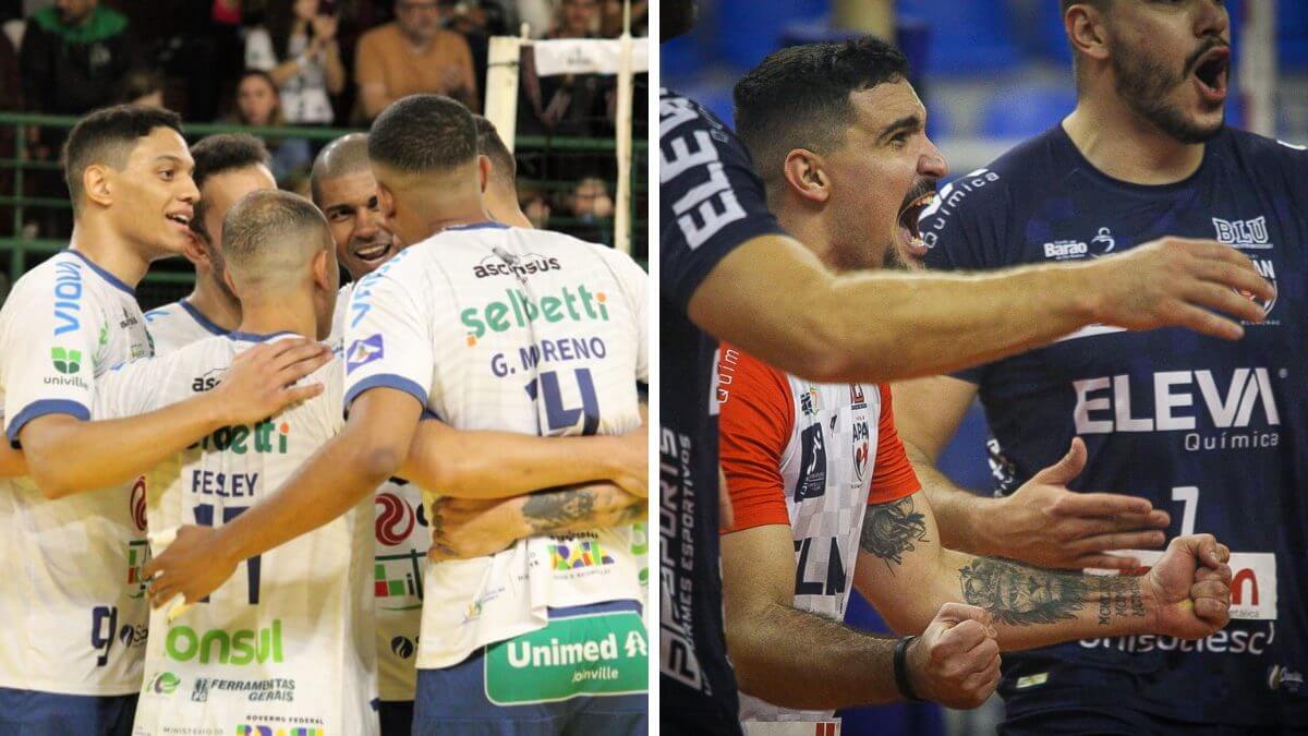 joinville x blumenau final catarinense volei