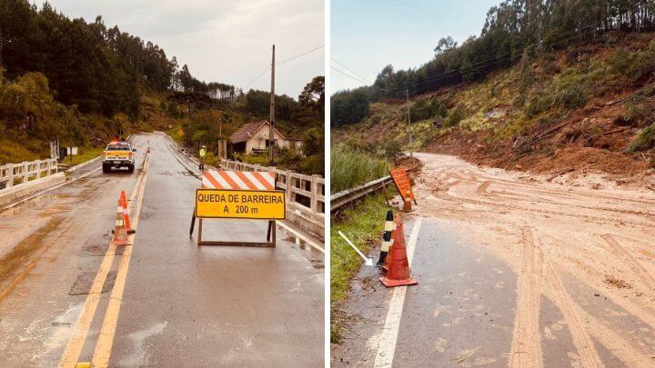 rodovias bloqueadas sc