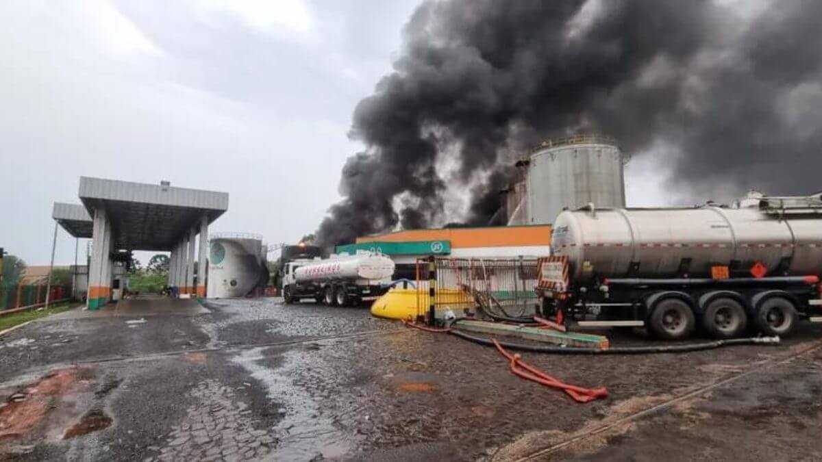 Incêndio em distribuidora de combustível de Chapecó é controlado