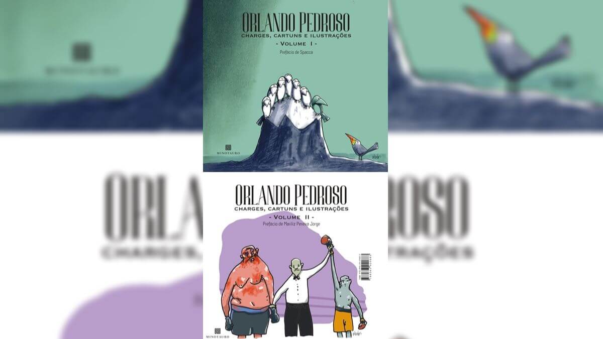 Capa do livro 'Charges, cartuns e ilustrações - VOL. I e II'