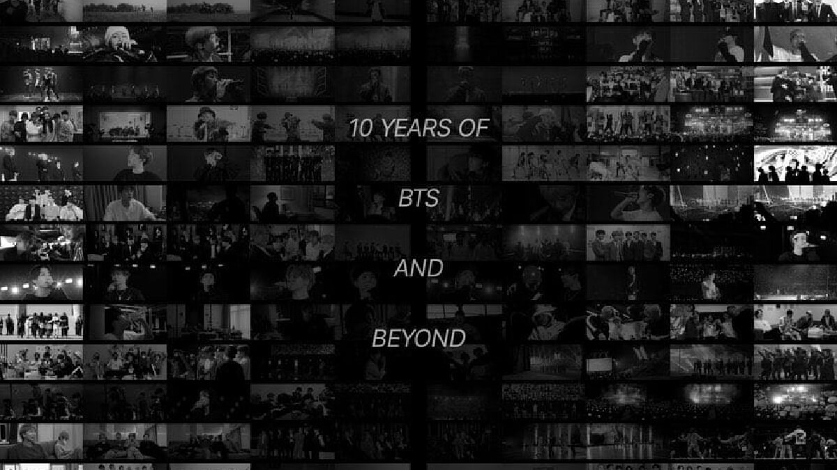 Pôster da série documental BTS Monuments: Beyond The Star