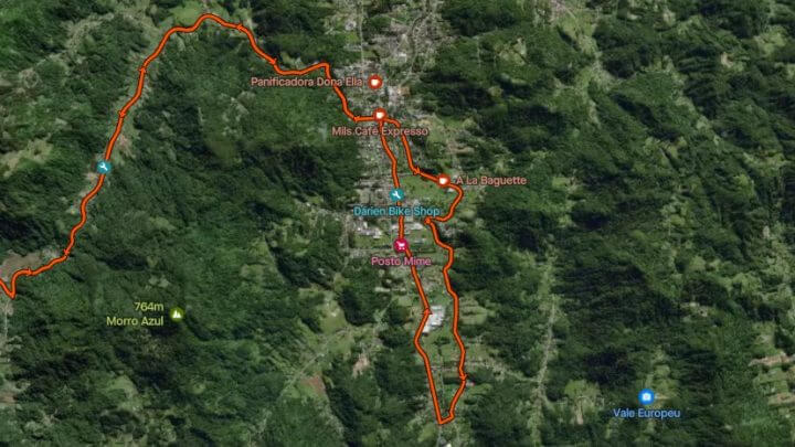 Mapa Pomerode Gran Fondo