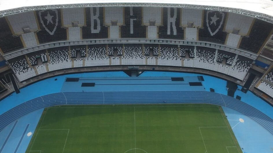 nilton santos, estádio do botafogo (Foto: Instagram @diariomxm)