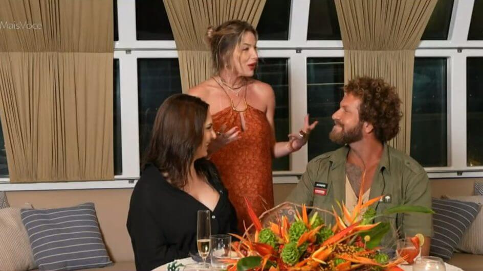 Diego e Laura tiveram "date" no Catamarã em quadro do Mais Você