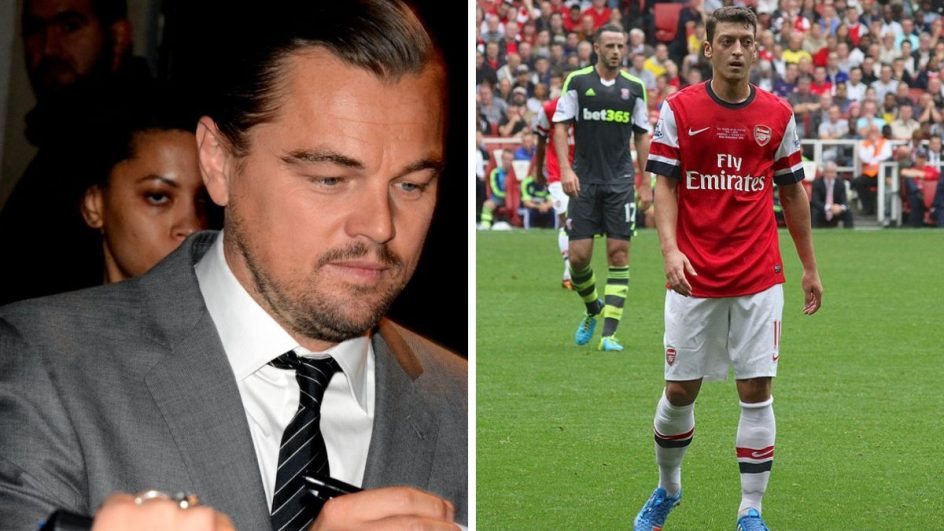 DiCaprio e Ozil protagonizam treta nas redes sociais ao longo do sábado (Fotos: Wikimedia Commons, Reprodução)
