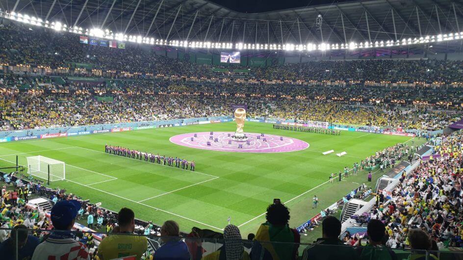 Estádio Education City, em Al Rayyan. Palco de Croácia x Brasil, pela Copa do Catar 2022 (Foto: arquivo pessoal)