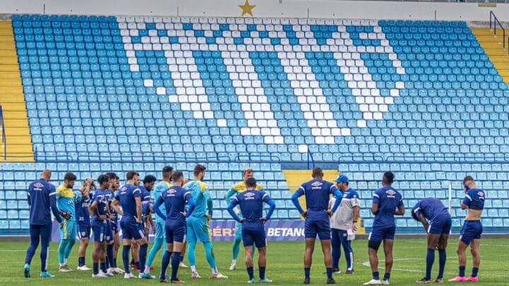 Elenco Avaí (Foto: Leandro Boeira, Avaí)