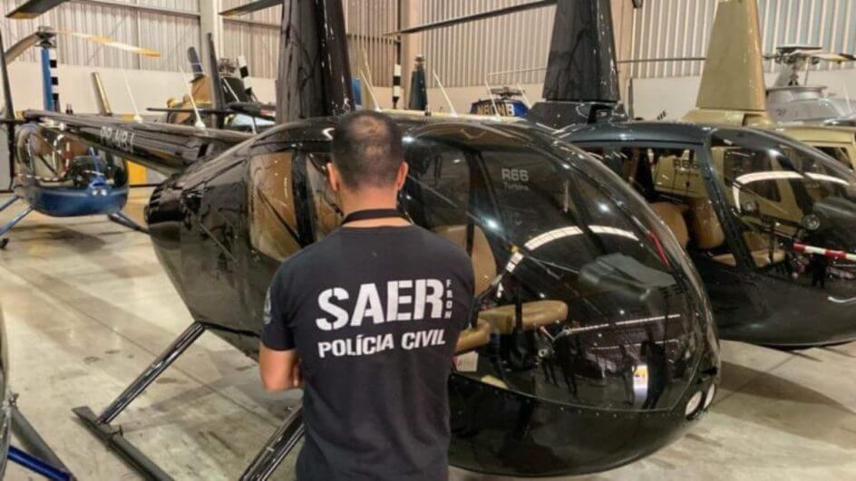 Helicóptero de cerca de R$ 2 milhões que pertencia a grupo criminoso de SC é apreendido em SP