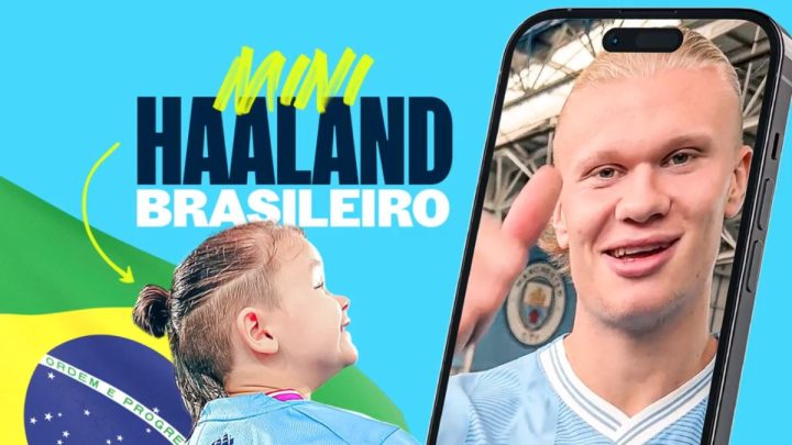 Mini Haaland (Foto: Manchester City, Reprodução)