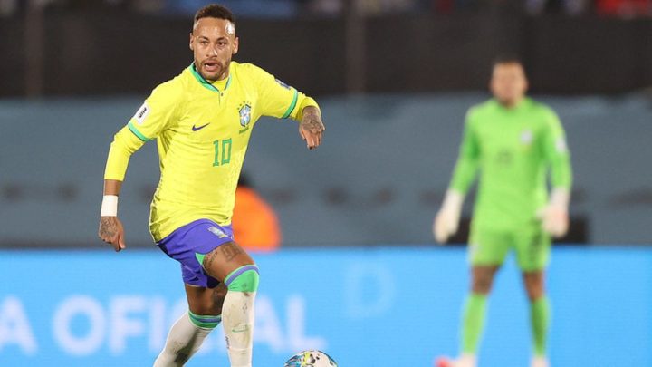Neymar no jogo contra o Uruguai (Foto: Vitor Silva, CBF)