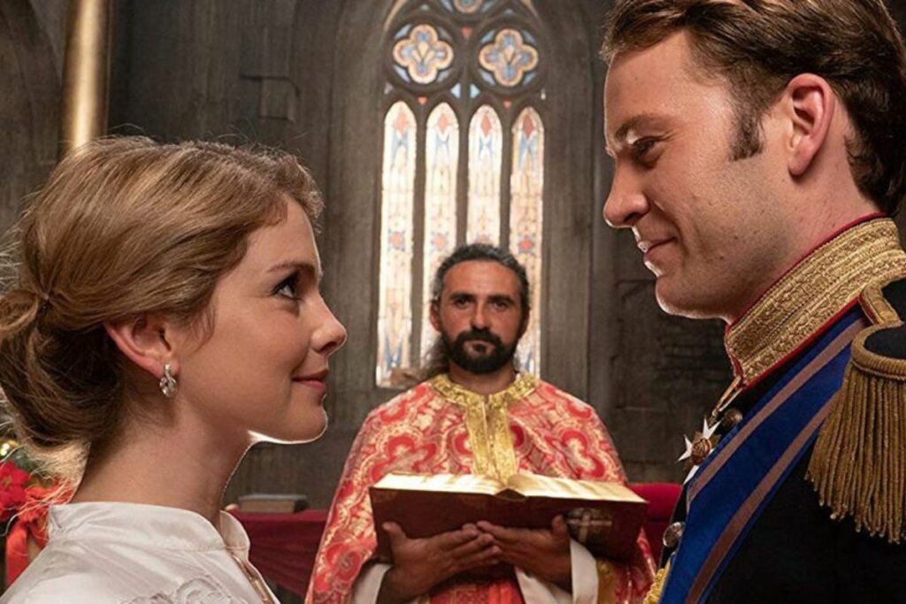 ‘O Príncipe de Natal’ narra a história de amor entre um príncipe e uma jornalista (Imagem: Reprodução digital | Netflix)
